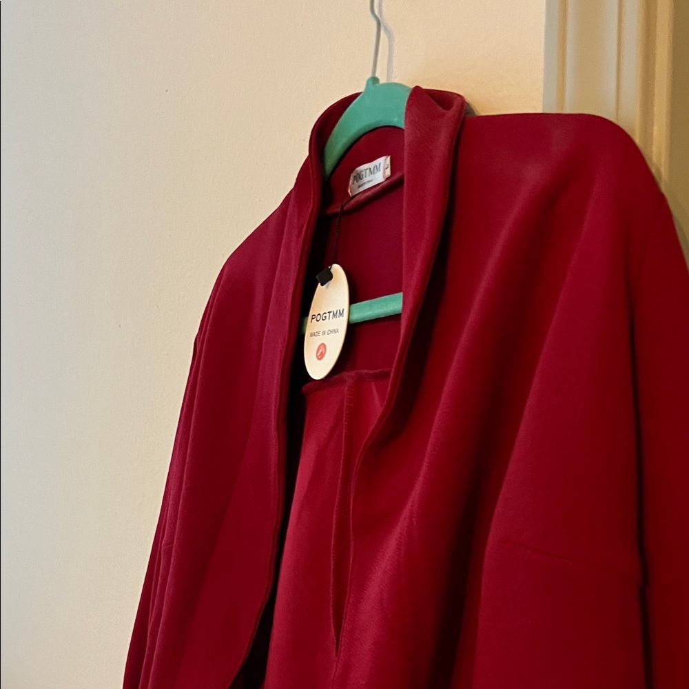 Pogtmm Red Women's Blazer - Picture 4 of 6